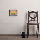 Nashville Landmarks (Horizontal) - Art Print, 8x10 / Simple / Brown
