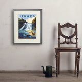 Ithaca, New York - Art Print, 18x24 / Standard / Gray