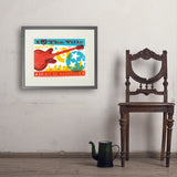 Chill in the Ville (Horizontal) - Art Print, 18x24 / Standard / Gray