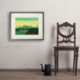 Nashville Skyline: Horizontal - Art Print, 18x24 / Standard / Gray