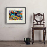 Space Travel Collage (Horizontal) - Art Print, 18x24 / Standard / Gray