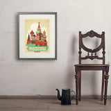 Russia: Moscow - Art Print, 18x24 / Standard / Gray