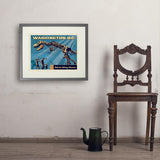 Washington, DC: Museum of Natural History - Art Print, 18x24 / Standard / Gray