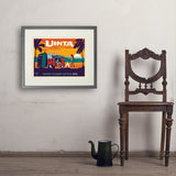 West Coast Surf Van (Pub Poster) - Art Print, 18x24 / Standard / Gray