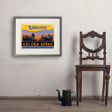 Golden Spike (Pub Poster) - Art Print, 18x24 / Standard / Gray