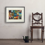 Literary Classics Collage (Horizontal) - Art Print, 18x24 / Standard / Gray