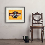 Music City: Vinyl Record (Horizontal) - Art Print, 18x24 / Standard / Gray