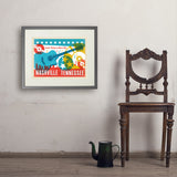 Lookin' Pretty In Music City (Horizontal) - Art Print, 18x24 / Standard / Gray