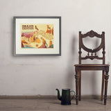 Grand Canyon National Park: Illustrated Map - Art Print, 18x24 / Standard / Gray