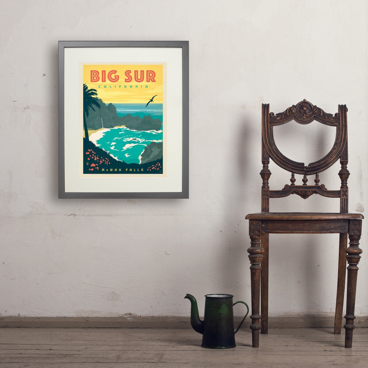Big Sur, California — Vintage Travel Poster | Art Print – Anderson