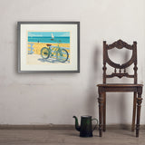 Beach Cruiser Bike - Art Print, 18x24 / Standard / Gray