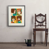 1969: Go with the Flo/Fro - Art Print, 18x24 / Standard / Gray