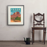 Pecos National Historical Park, NM - Art Print, 18x24 / Standard / Gray