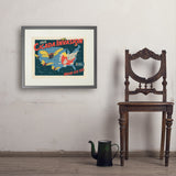 2024 Cicada Invasion Map - Art Print, 18x24 / Standard / Gray