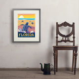 Florida: Sea Turtle Hatchling Habitats - Art Print, 18x24 / Standard / Gray