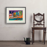 Memphis, TN: Picture Letters - Art Print, 18x24 / Standard / Gray