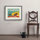 Cicada Invasion: I Survived (Horizontal) - Art Print, 18x24 / Standard / Gray
