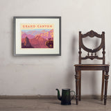 Grand Canyon National Park: 100th Anniversary (Horizontal) - Art Print, 18x24 / Standard / Gray