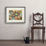 Dog Lover's Collage (Horizontal) - Art Print, 18x24 / Standard / Gray