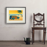 Woody On The Beach - Art Print, 18x24 / Standard / Gray