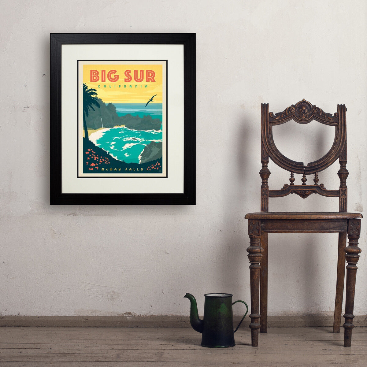 Big Sur, California — Vintage Travel Poster | Art Print – Anderson