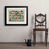 63 Image National Park Print (Horizontal) - Art Print, 18x24 / Deluxe / Black