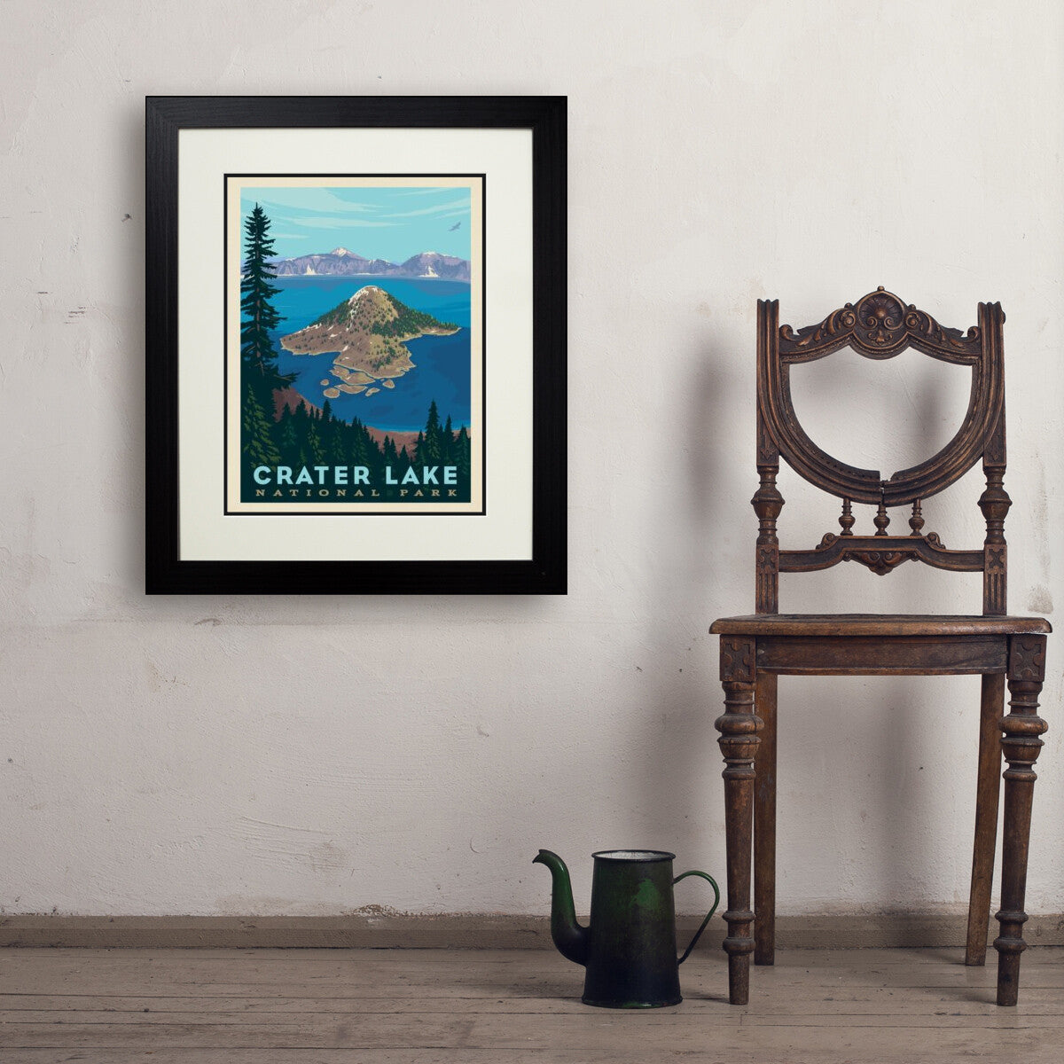 Crater Lake National Park: Watchman Peak Trail | Art Print