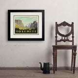 Yosemite National Park: Yosemite Valley (Horizontal) - Art Print, 18x24 / Deluxe / Black