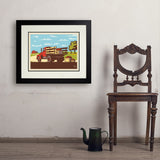 Vintage Apple Truck - Art Print, 18x24 / Deluxe / Black