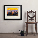 Golden Spike - Art Print, 18x24 / Deluxe / Black