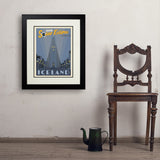 ...2026 Total Solar Eclipse: Reykjavik, Iceland - Art Print, 18x24 / Deluxe / Black
