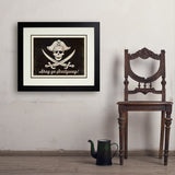 Pirate Flag - Art Print, 18x24 / Deluxe / Black