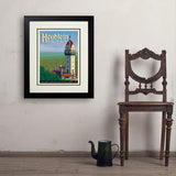 Heublein Tower - Art Print, 18x24 / Deluxe / Black