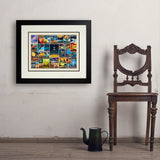 Space Travel Collage (Horizontal) - Art Print, 18x24 / Deluxe / Black