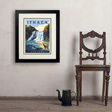 Ithaca, New York - Art Print, 18x24 / Deluxe / Black