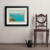 San Francisco: Golden Gate Bridge-Horizontal - Art Print, 18x24 / Deluxe / Black