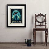 20,000 Leagues Under the Sea: Jules Verne - Art Print, 18x24 / Deluxe / Black