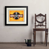 Music City: Vinyl Record (Horizontal) - Art Print, 18x24 / Deluxe / Black