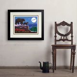 Christmas In The Smokies - Art Print, 18x24 / Deluxe / Black