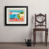 Lookin' Pretty In Music City (Horizontal) - Art Print, 18x24 / Deluxe / Black