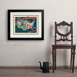 2024 Cicada Invasion Map - Art Print, 18x24 / Deluxe / Black