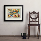 Dog Lover's Collage (Horizontal) - Art Print, 18x24 / Deluxe / Black