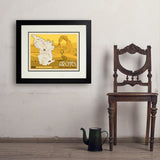 Map of Arches National Park - Art Print, 18x24 / Deluxe / Black
