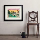 San Antonio, TX: River Walk (Horizontal) - Art Print, 18x24 / Deluxe / Black