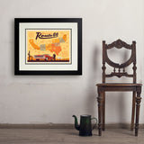 Route 66 Map - Art Print, 18x24 / Deluxe / Black