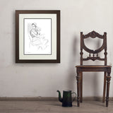 Fashion Sketch: Elegance - Art Print, 18x24 / Deluxe / Brown