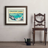 Crater Lake National Park: Winter Fox (Horizontal) - Art Print, 18x24 / Deluxe / Brown