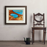 Natural Bridges National Monument, UT - Art Print, 18x24 / Deluxe / Brown