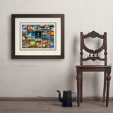 Space Travel Collage (Horizontal) - Art Print, 18x24 / Deluxe / Brown