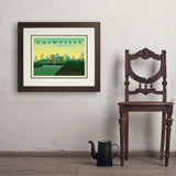 Nashville Skyline: Horizontal - Art Print, 18x24 / Deluxe / Brown